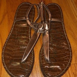 Sam Edelman Gigi thong sandal bronze